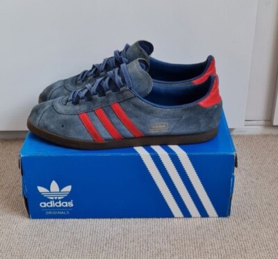 Adidas Originals Trimm Star Trainers UK Size 11 Blue Red Suede
