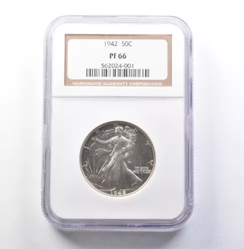 1942 Walking Liberty Half Dollar PF66 NGC *5844