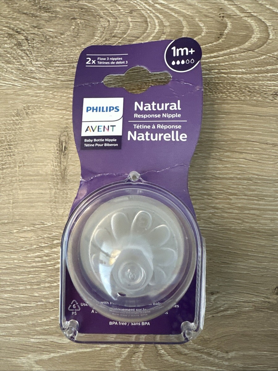 Philips Avent Natural Response Nipple Flow 1M+ Baby Bottle