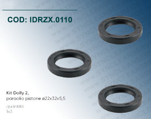 Kit Ricambio 2 Interpump T1750 T2040 T2530 | Paraoli Idrobase 22mm