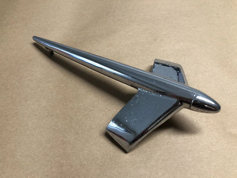 781264 Británico Ford Zephyr Consul Mk2 Capó Adorno Borde Cromo Parrilla Capó Foto 3 de 4