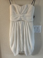 Love Tease Light Ivory Fully Lined Strapless Dress Size 11 (NWT)