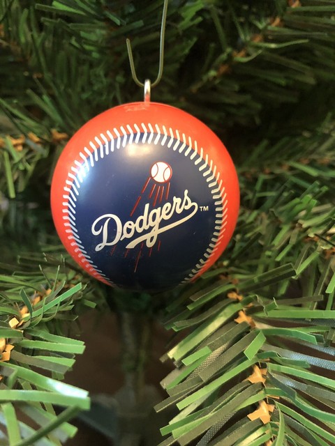 Los Angeles Dodgers Baseball Christmas Ornament!! | eBay