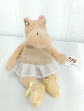 Club Disney Fantasia Hippo Ballerina Plush 8" Stuffed Animal Vintage Bean Bag