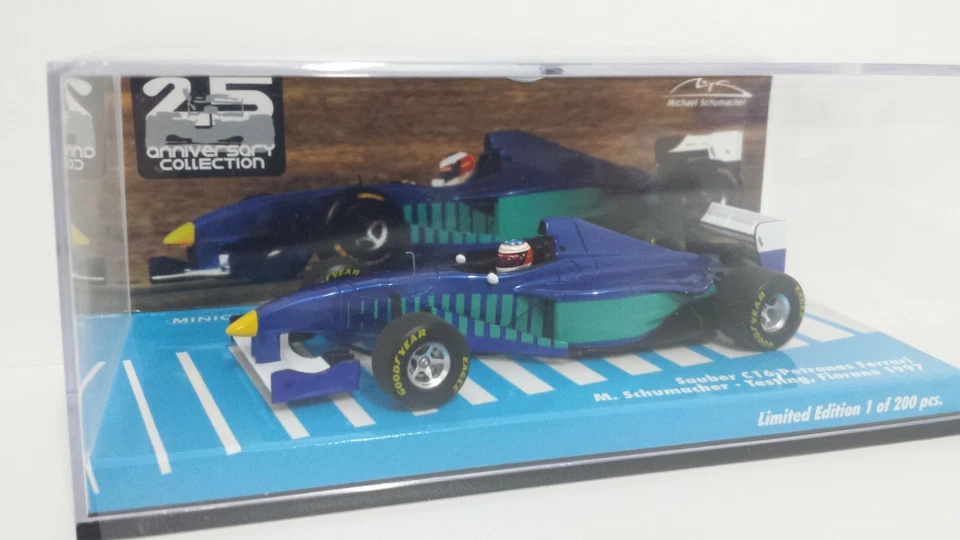 MODELLINO AUTO 1:43 MINICHAMPS FORMULA 1 SAUBER C16 SCHUMACHER TEST FIORANO 1997 - Immagine 3 di 4