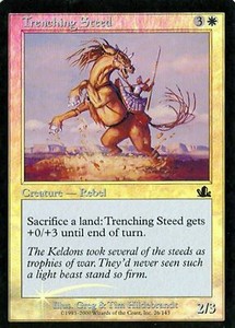 MTG - Prophecy - Trenching Steed - Foil LP/NM