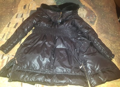 Celyn b Elisabetta Franchi Daunenjacke lang schwarz Fell