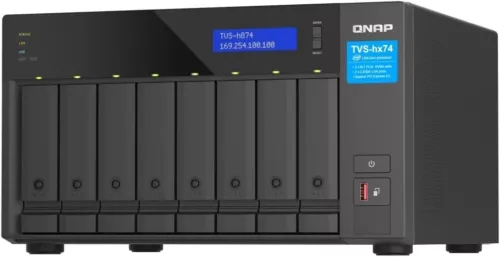 QNAP TVS-h874X 8-Bay 3.5" SATA/M.2 Intel Core i9 NAS Storage Array, 64GB