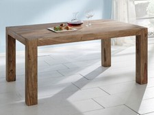 YOGA Esstisch BIG 120x70 cm Schreibtisch Sheesham natur handgemacht WOLF MÖBEL 