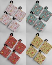Spring Flowers Potholders (4 Colors Available)