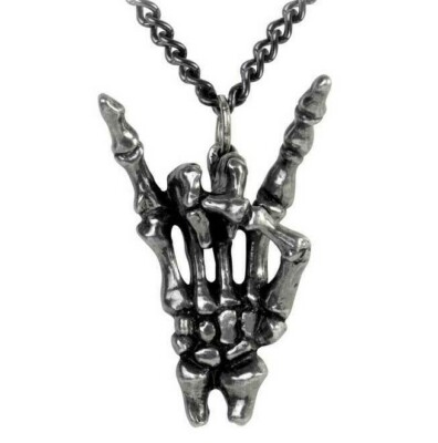 Alchemy Gothic Maloik Sign Of The Devil Horns Maschio Metal