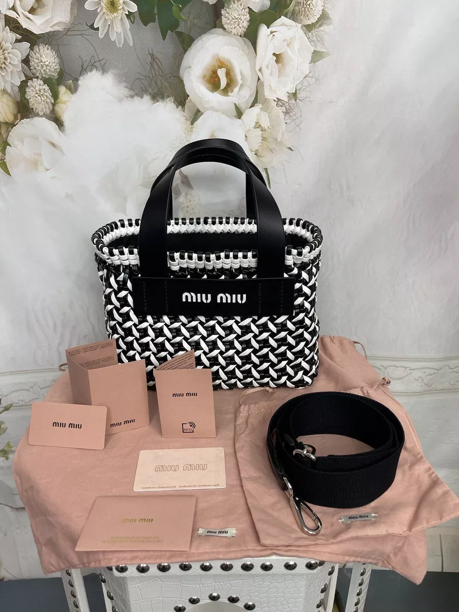 Miu Miu Woven Leather 2020 Resort Collection Bag New Limited Edition MSRP $1220