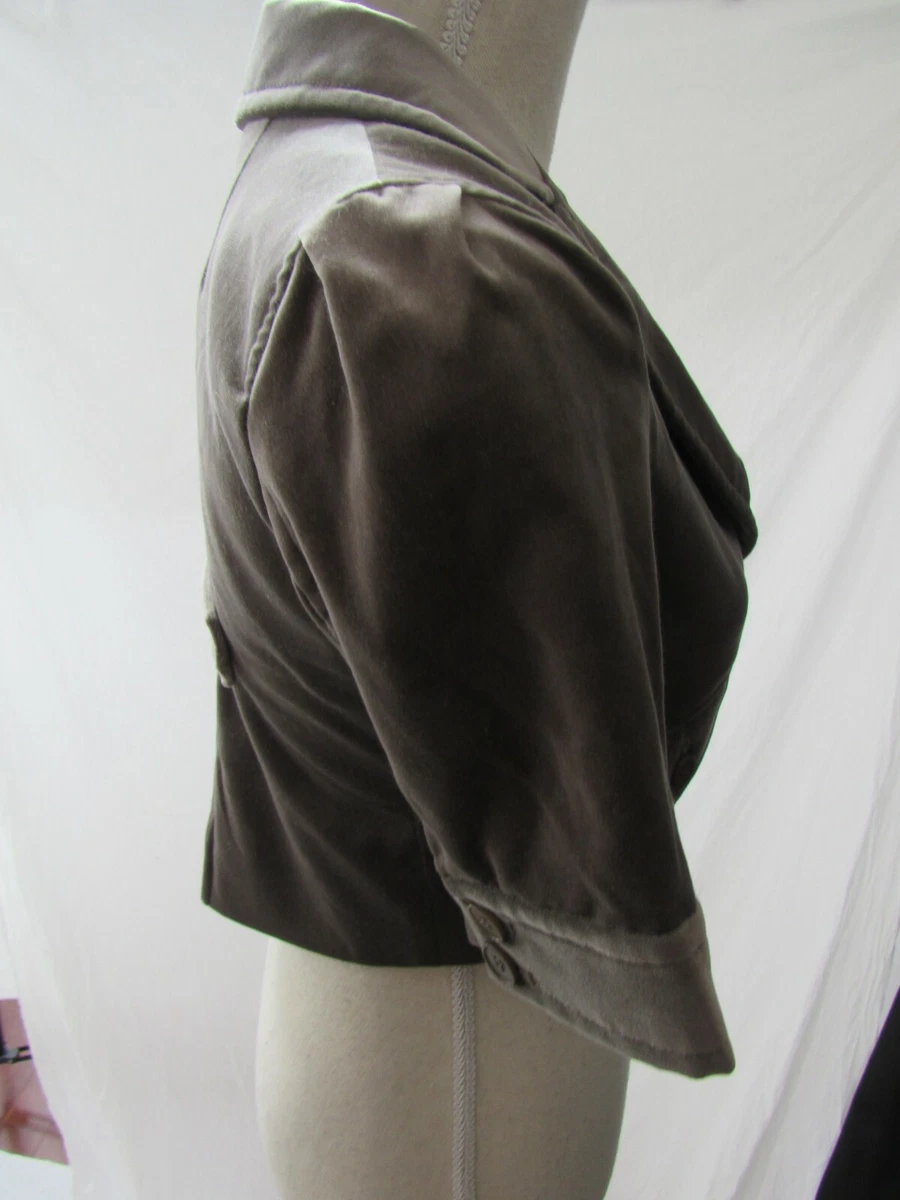 Gray bolero jacket sale