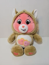 Care Bears Love-A-Lot Bear Pink FOX Plush Hoodie Friends Squirrel Basic Fun 2021