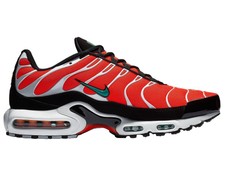 black orange and green air max plus