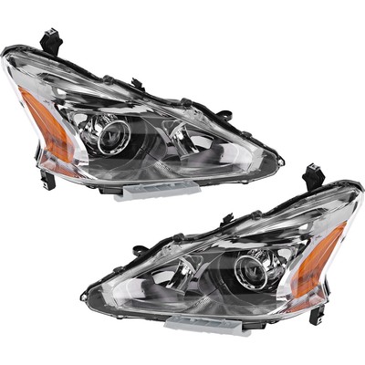 Headlight Set For 2013 2014 2015 Nissan Altima Sedan Left and Right Headlamp
