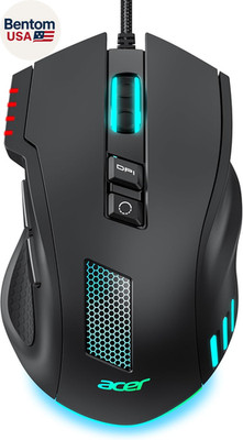 Wired Gaming Mouse, 12,800 DPI RGB Ergonomic Computer Mouse with Optical Sensor,