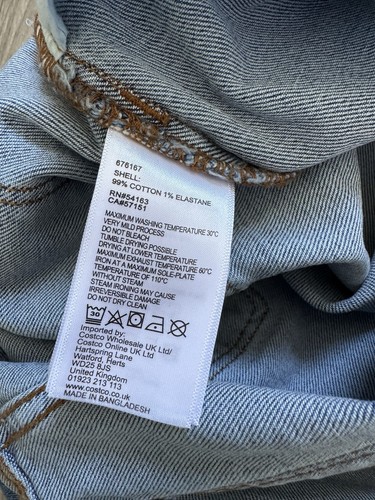 DKNY Rivington Slim Straight Crop blaue Damenjeans Größe UK 10 neu ohne Etikett - Bild 8 von 8