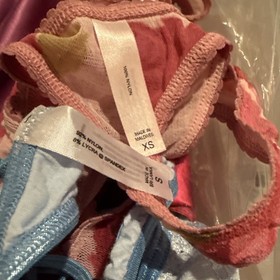 Victoria's Secret Thong Panties Lot of 4 Vintage Thong Underwear sheer lace S