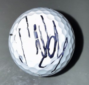 FRANCESCO MOLINARI SIGNED AUTOGRAPHED GOLF BALL W/DISPLY CUBE COA #JJ22028