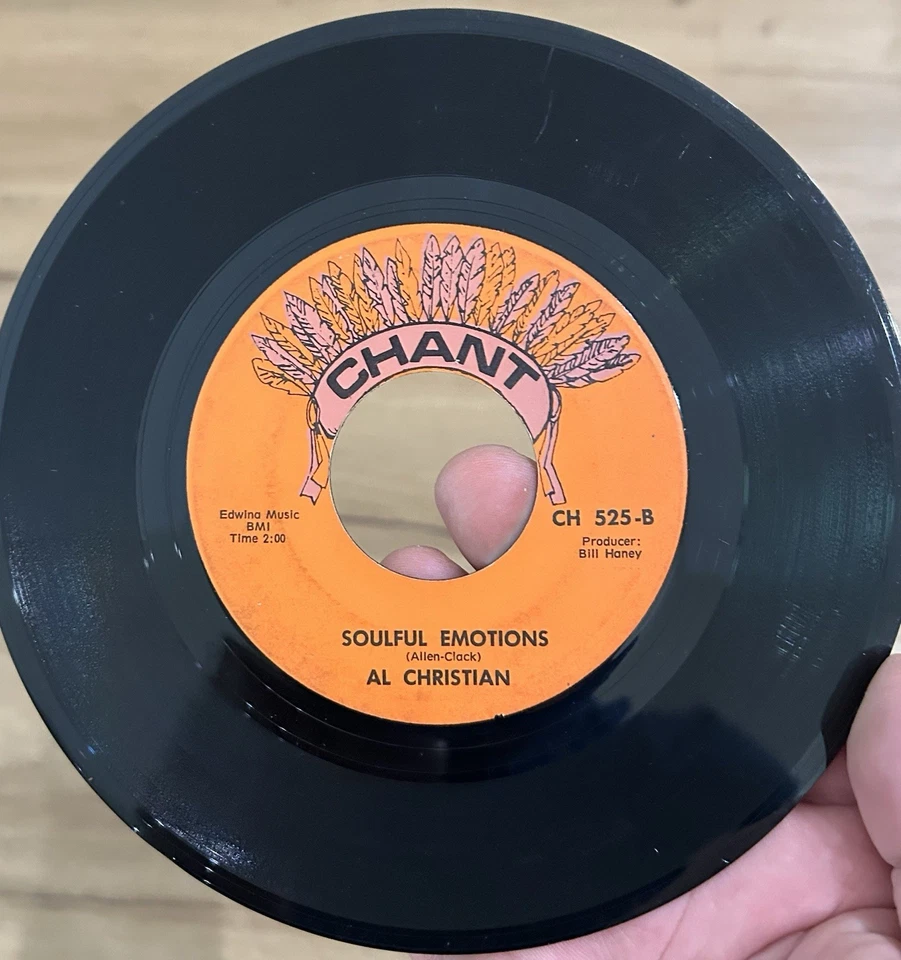 RARE Georgia Funk Deep Soul 45 AL CHRISTIAN Soulful Emotions CHANT VG* - Image 2 of 4