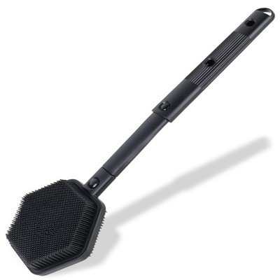 21 Inches Silicone Back Scrubber for Shower - Extendable Long Handle Shower B...