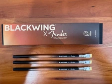 Blackwing x Fender Three (3) Pencils with box