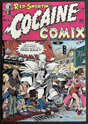 Cocaine Comix #1 1975 1st Print George Dicaprio Brent Boates William Stout Cover
