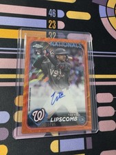 2024 Topps Chrome Orange Wave /25 Trey Lipscomb Rookie Auto #AC-TRL