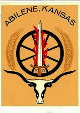 Vintage Abilene Kansas Decal National Decal Corp.