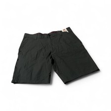 Wrangler Mens Gray Khaki Flat Front Chino Outdoor Shorts Size 38