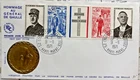 FRANCE HOMMAGE AU GENERAL DE GAULLE FIRST DAY COVER COLOMBEY DEUX EGLISES 1971