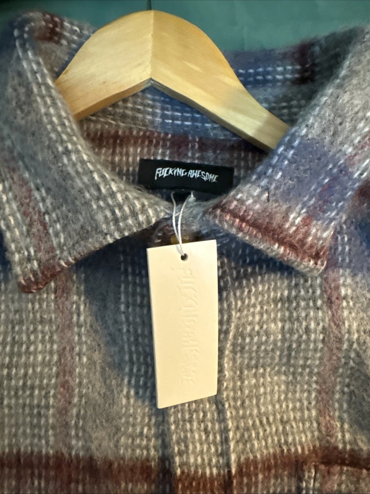 F*cking Awesome FA Oversized Flannel Shirt /Jacket Size Large. NEW w Tags - product detail image 5