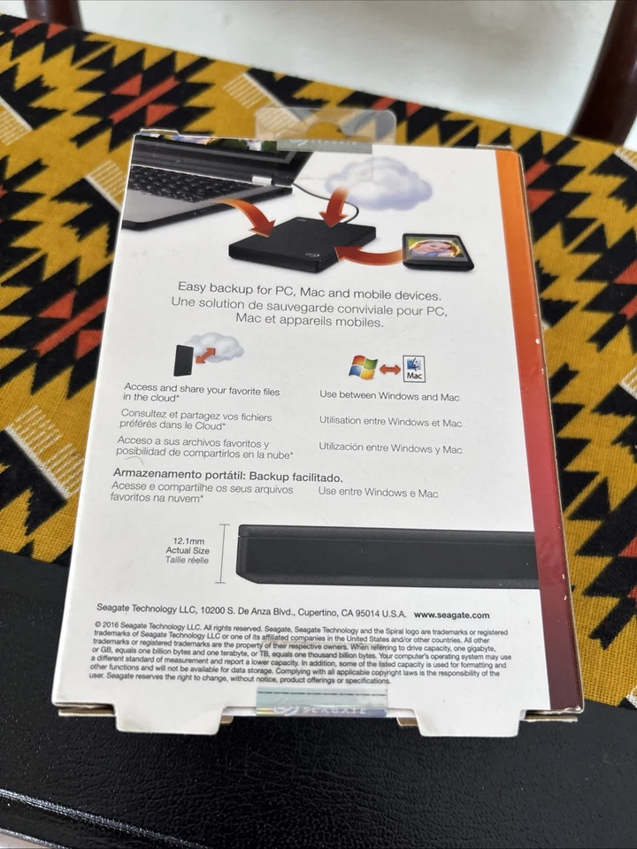 Seagate 1TB,5400 RPM, 2.5 inch (STDR10000100) Desktop External HDD Mac/PC New - Image 3 of 4