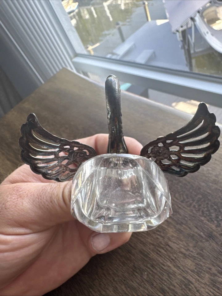 Bodega/anillo de plata 835 cisne cristal Albo reticulado alemán Foto 3 de 3