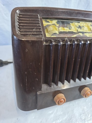 1947 Bendix Modell 626C Superheterodyne Bakelit 6 Röhren AM Radio restauriert - Bild 2 von 24