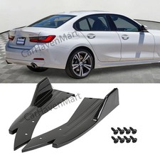 For Bmw 330i 430i Black Fiber Look Rear Bumper Spoiler Splitter Lip Diffuser For Bmw 330i 430i Black Fiber Look Rear Bumper Spoiler Splitter Lip Diffuser