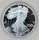 2021-S Proof American Silver Eagle Dollar Type 2 US Mint $1 with Capsule