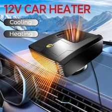 12V Portable Electric Car Heater 360° Rotating Fan Defogger Defroster Demister