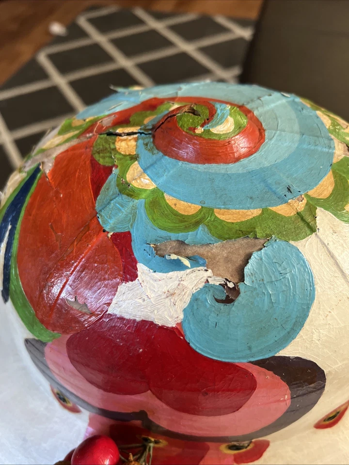 SOMBRERO DISFRAZ VINTAGE HECHO A MANO PARA JUEGOS HECHO DE CARTÓN Foto 4 de 4