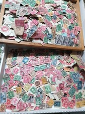 Alte USA Marken aus Nachlaß, Chaos, sehr unterschiedliche Erhaltung, ca. 550Gr.