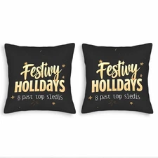 Set of 2 Decorative Throw Pillow Covers 18x18in -  Perfect for Couch Bed Car