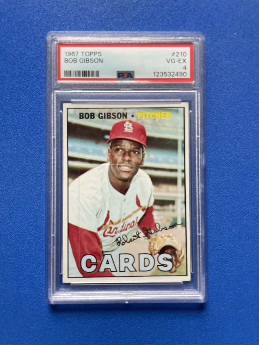 Topps Bob Gibson Baseball 1967 Season Sports Trading Cards