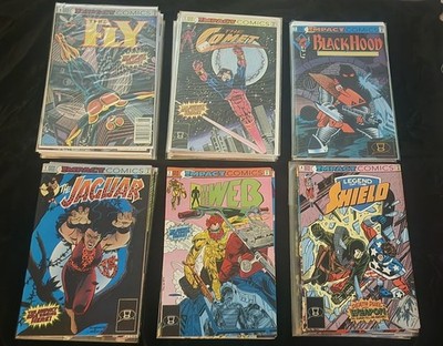 Lot Of 48 Impact Comics DC ( The Fly, The Comet, The Jaguar, The Web, + more)