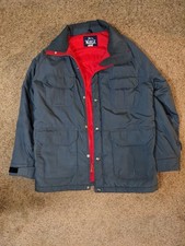 VTG Woolrich Chore Coat (33334) Size L Charcoal -- Great Condition, Made in USA