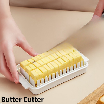 Käse Aufbewahrungsbox mit Butterschneideanleitung - klarer PP-Behälter 16,5 x