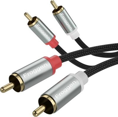 RCA Audio Cable 2 plug to 2 plug 1.3 m for Amplifiers, HiFi Systems,