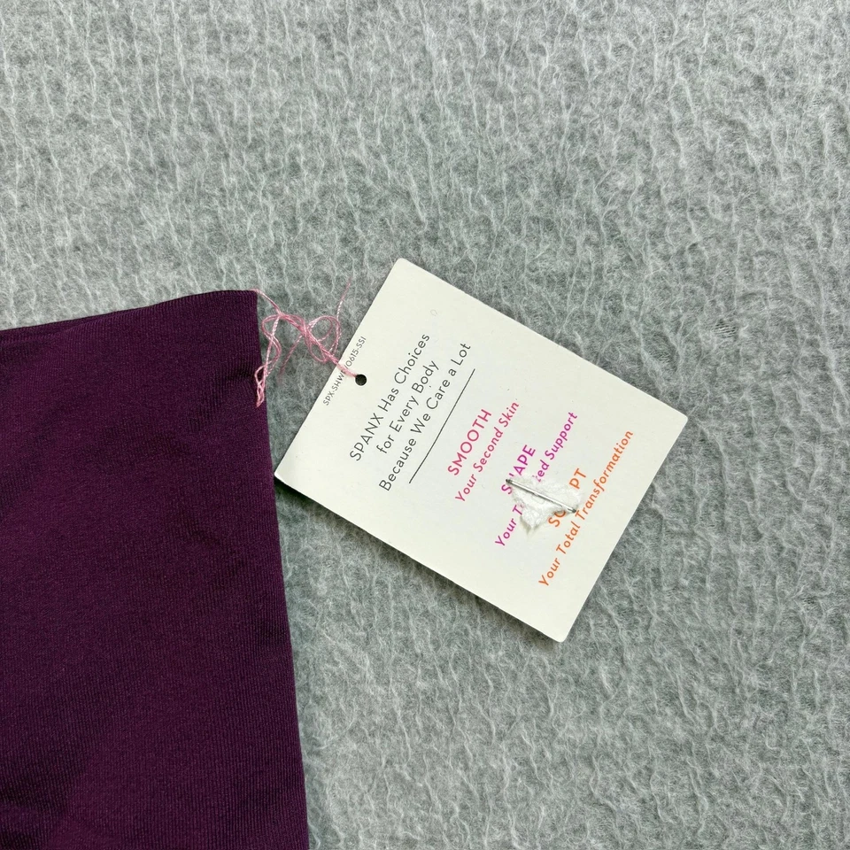 Трусики женские Spanx с высокой талией формирующие короткие фиолетовые бесшовные контрольные - Изображение 3 из 4