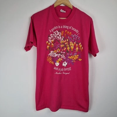 Single Stitch Martha's Vineyard vintage T-Shirt size L Large Hanes - Image 1 of 4