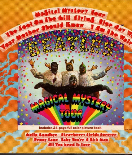 The BEATLES  on LP  " MAGICAL MYSTERY TOUR " rock